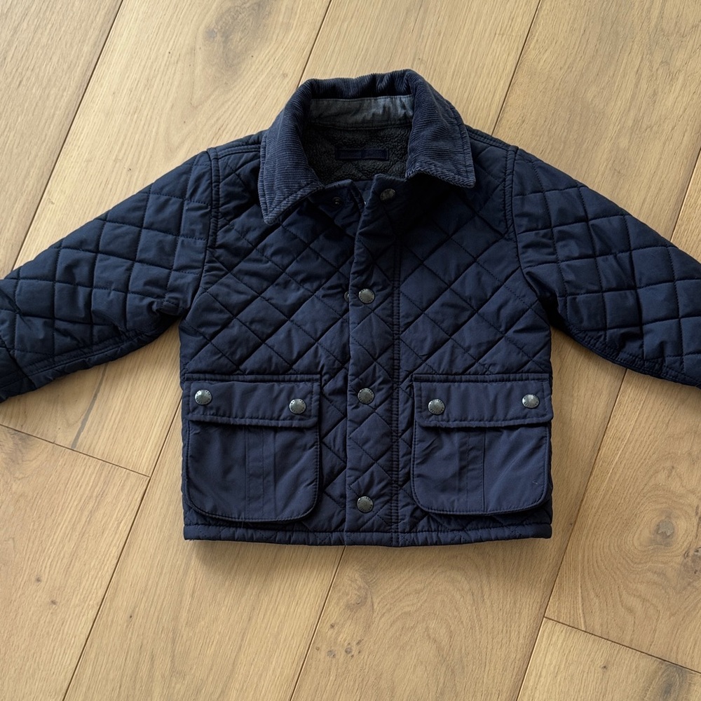 BABY GAP Navy Quilted Toddler Jacket